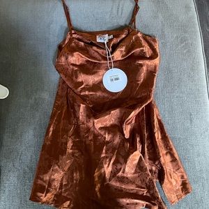 Princess Polly Norman Mini Dress Rust | Size 12
